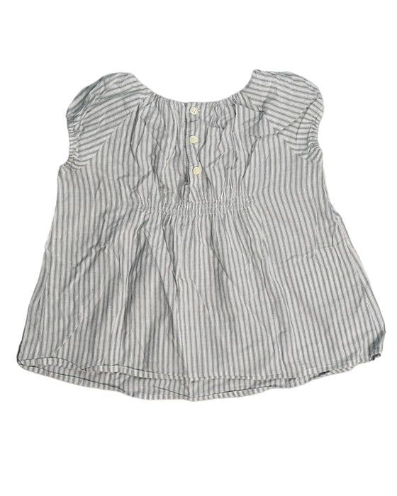 A Grey Sleeveless Tops from Bonpoint in size 4T for girl. (Back View)