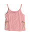A Pink Sleeveless Tops from Maharishi in size 7Y for girl. (Front View)