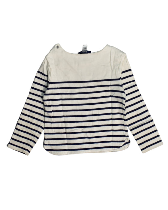 A White Long Sleeve Tops from Okaïdi in size 5T for boy. (Back View)