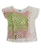 A White Short Sleeve Tops from DKNY in size 4T for girl. (Front View)
