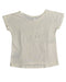 A White Short Sleeve Tops from DKNY in size 4T for girl. (Back View)