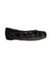 A Black Flats from Mini Melissa in size 4T for girl. (Front View)