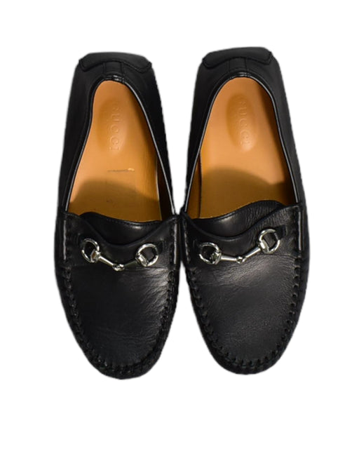 A Black Loafers & Moccasins from Gucci in size 6T for boy. (Front View)