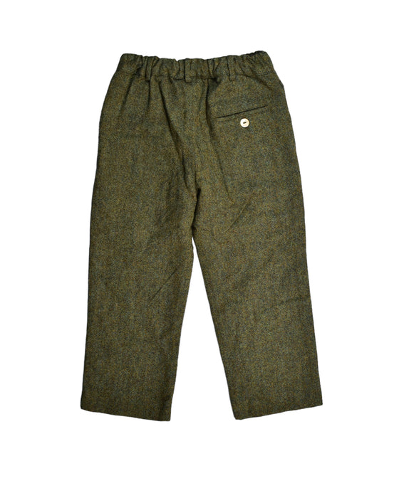 A Green Casual Pants from Oscar de la Renta in size 4T for boy. (Back View)