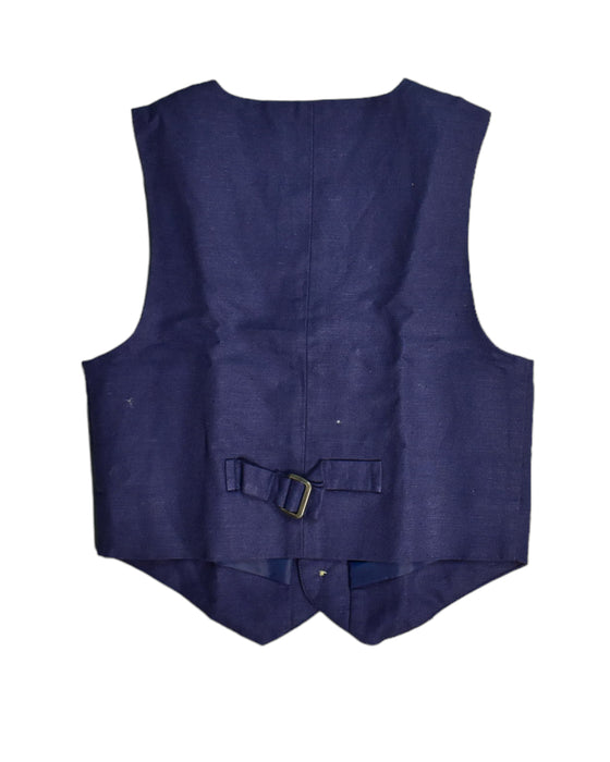 A Blue Suit Vests from Janie & Jack in size 4T for boy. (Back View)