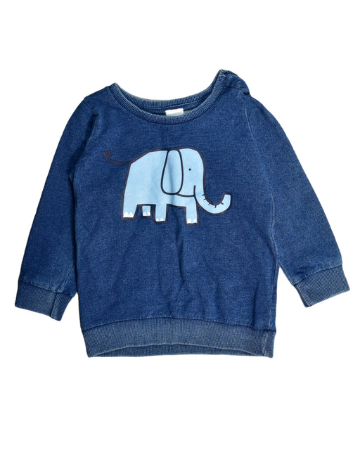 A Blue Sweatshirts from Seed in size 18-24M for boy. (Front View)