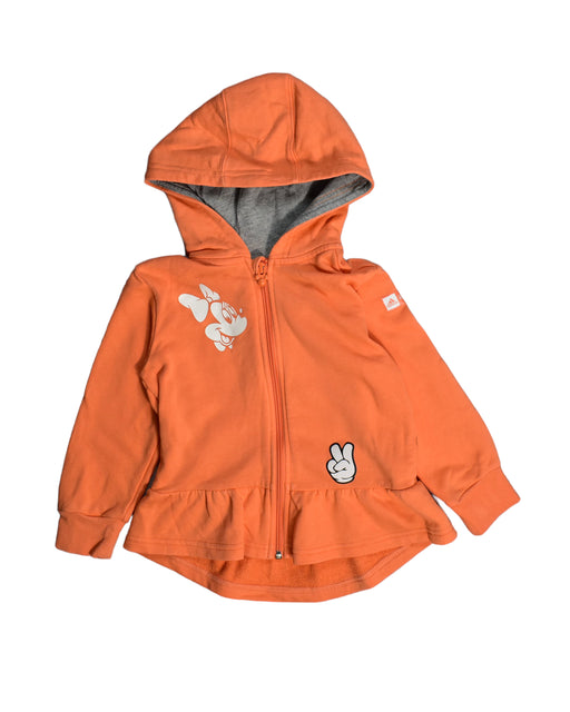 A Orange Lightweight Jackets from Adidas in size 4T for girl. (Front View)