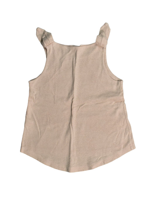 A Beige Sleeveless Tops from Petit Bateau in size 4T for girl. (Back View)