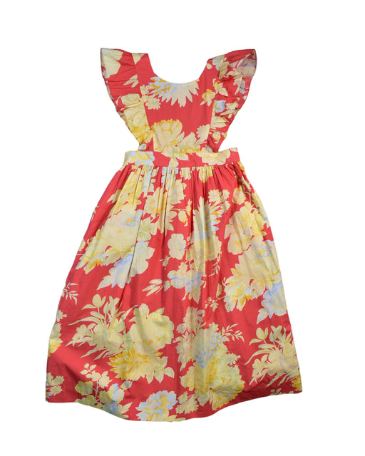 A Yellow Sleeveless Dresses from Bonpoint in size 8Y for girl. (Front View)