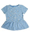 A Blue Short Sleeve Tops from Gingersnaps in size 10Y for girl. (Front View)