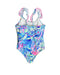 A Blue Swimsuits from Tommy Bahama in size 8Y for girl. (Back View)