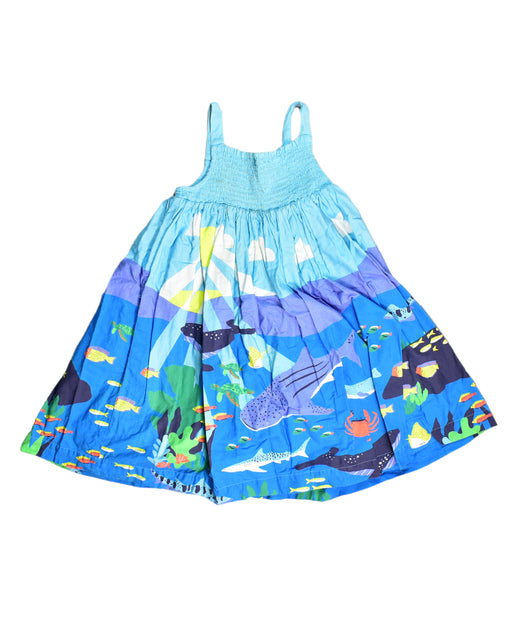 A Blue Sleeveless Dresses from Boden in size 8Y for girl. (Front View)