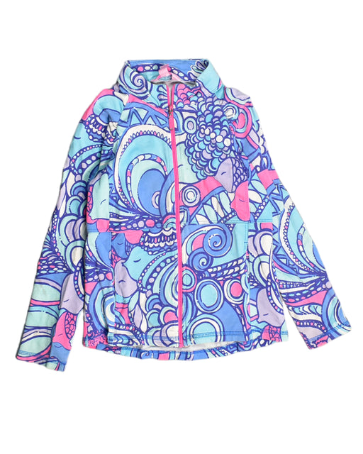 A Blue Lightweight Jackets from Lilly Pulitzer in size 7Y for girl. (Front View)