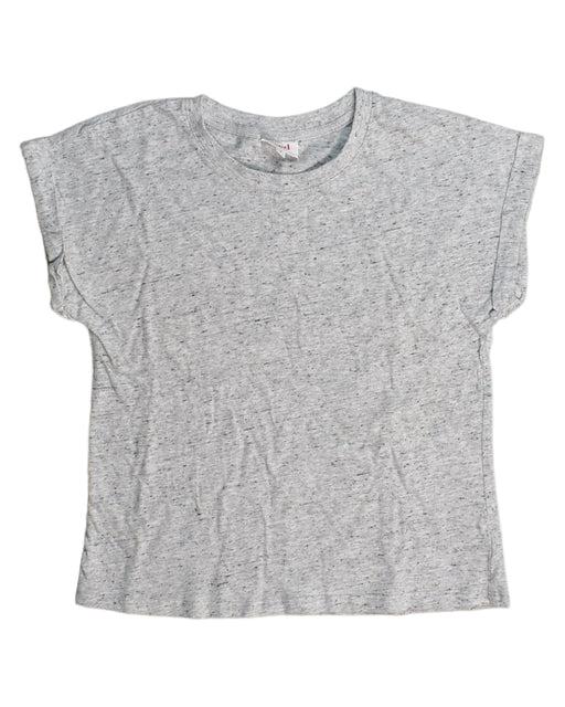 A Grey Short Sleeve Tops from Seed in size 9Y for girl. (Front View)