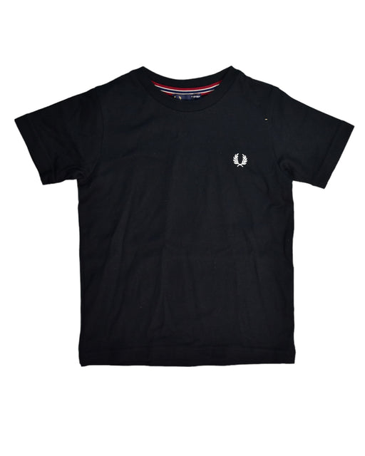 A Black T Shirts from Fred Perry in size 3T for boy. (Front View)