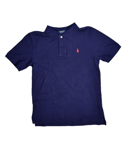 A Blue Short Sleeve Polos from Polo Ralph Lauren in size 12Y for boy. (Front View)