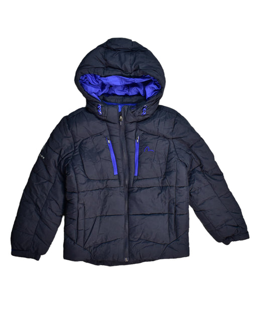A Black Puffer/Quilted Jackets from Evisu in size 6T for boy. (Front View)