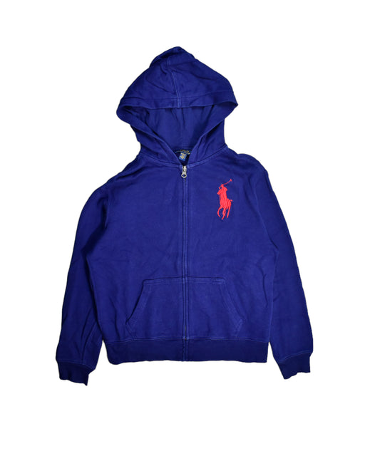 A Blue Lightweight Jackets from Polo Ralph Lauren in size 12Y for boy. (Front View)