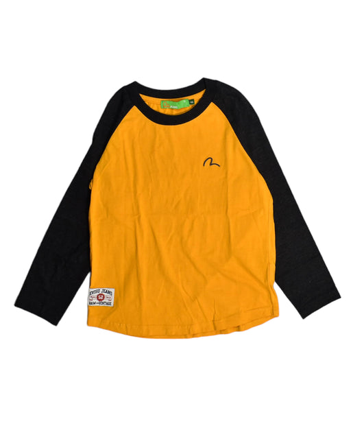A Yellow Long Sleeve Tops from Evisu in size 6T for boy. (Front View)