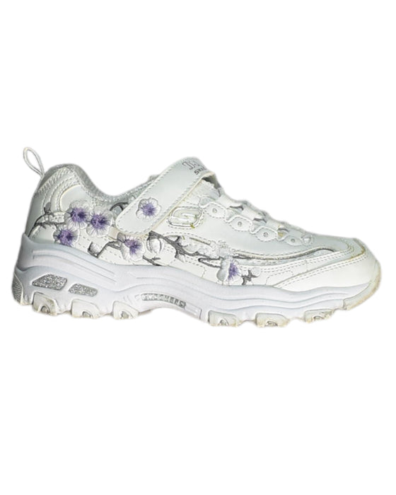A White Sneakers from Skechers in size EU32 for girl. (Front View)
