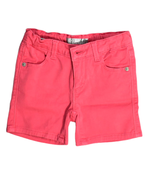 A Pink Shorts from Guess in size 2T for girl. (Front View)