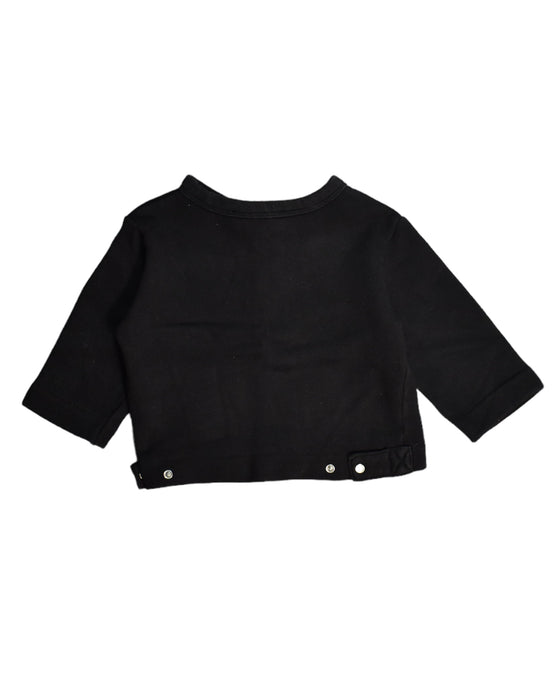 A Black Cardigans from Agnes b. in size 6-12M for girl. (Back View)