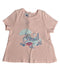 A Pink Short Sleeve Tops from Petit Bateau in size 3T for girl. (Front View)