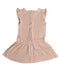 A Pink Sleeveless Dresses from Petit Bateau in size 3T for girl. (Back View)