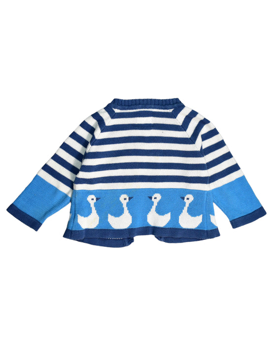 A Blue Cardigans from Kite in size 6-12M for boy. (Back View)
