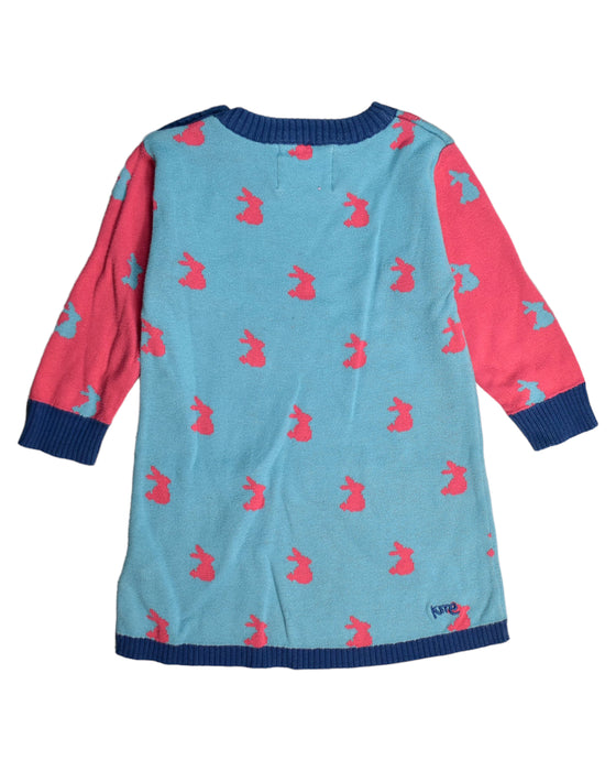 A Blue Long Sleeve Dresses from Kite in size 6-12M for girl. (Back View)