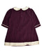 A Burgundy Long Sleeve Dresses from Little Green Radicals in size 18-24M for girl. (Back View)