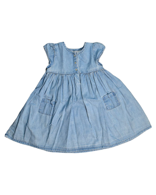 A Blue Short Sleeve Dresses from Bout'Chou in size 12-18M for girl. (Front View)