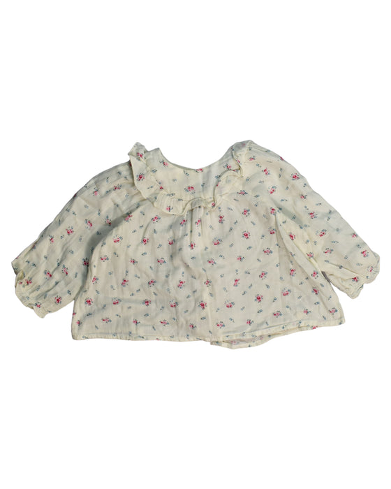 A White Long Sleeve Tops from Bonpoint in size 12-18M for girl. (Front View)