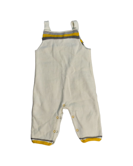 A White Long Overalls from Chateau de Sable in size 0-3M for boy. (Back View)