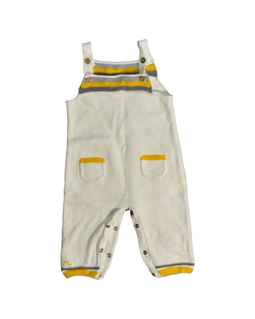 A White Long Overalls from Chateau de Sable in size 0-3M for boy. (Front View)