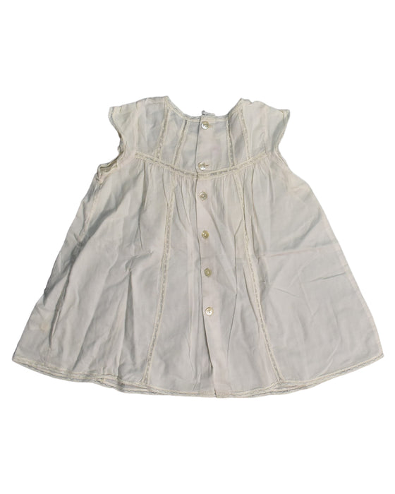 A White Sleeveless Dresses from Bonpoint in size 3-6M for girl. (Back View)