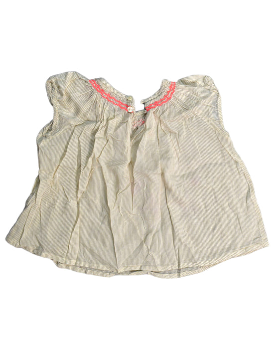 A Yellow Short Sleeve Tops from Bonpoint in size 12-18M for girl. (Back View)