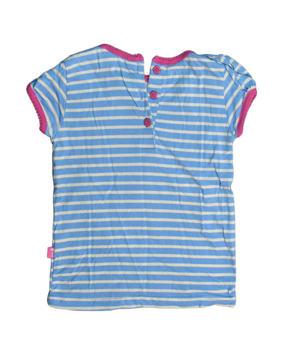 A Blue Short Sleeve Tops from Jojo Maman Bébé in size 4T for girl. (Back View)