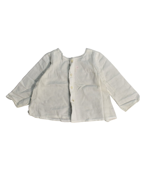 A White Long Sleeve Tops from Bonpoint in size 3-6M for girl. (Back View)