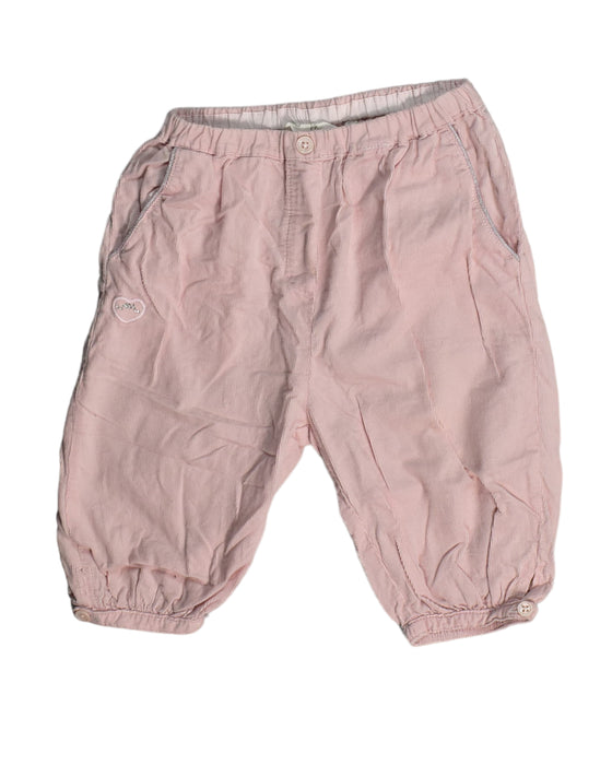 A Pink Casual Pants from Chateau de Sable in size 12-18M for girl. (Front View)