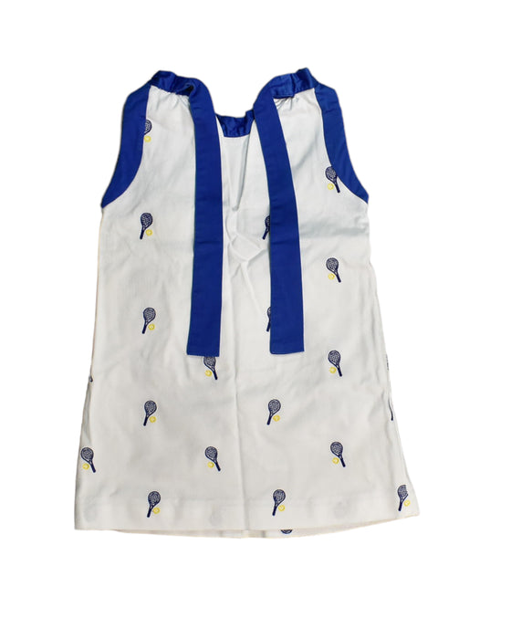 A White Sleeveless Dresses from CPC in size 3T for girl. (Back View)