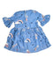 A Blue Long Sleeve Dresses from Seed in size 3T for girl. (Back View)