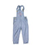 A Blue Long Overalls from Purebaby in size 3T for girl. (Front View)