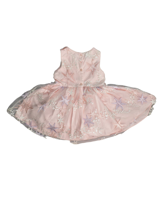 A Pink Sleeveless Dresses from Pippa & Julie in size 2T for girl. (Back View)