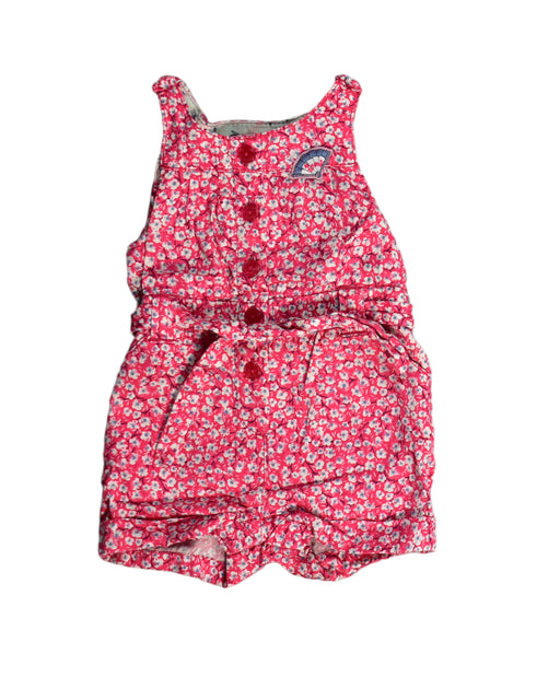 A Red Rompers from Sergent Major in size 0-3M for girl. (Front View)
