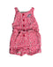 A Red Rompers from Sergent Major in size 0-3M for girl. (Front View)