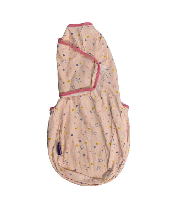 A Beige Sleepsacs from ClevaMama in size 0-3M for girl. (Back View)
