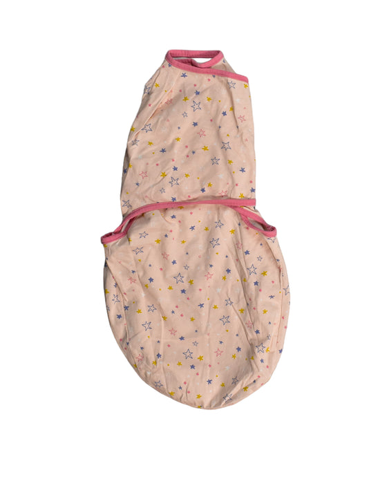 A Beige Sleepsacs from ClevaMama in size 0-3M for girl. (Front View)