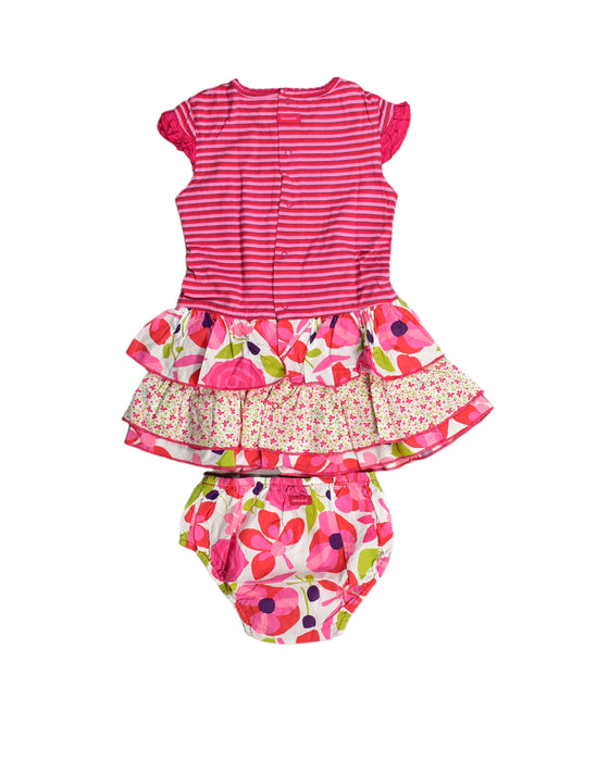 A Pink Shorts Sets from Catimini in size 6-12M for girl. (Back View)