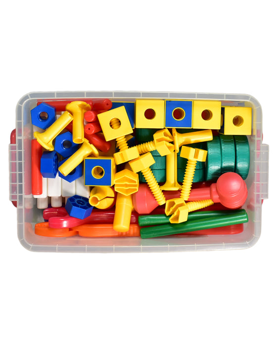 A Multicolour Lego & Building Blocks from Gigo in size O/S for neutral. (Back View)